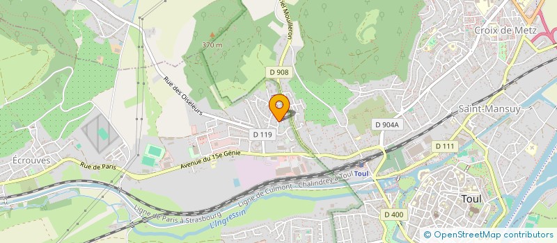 localisation de l'entreprise SCI ECMGC  ECROUVES