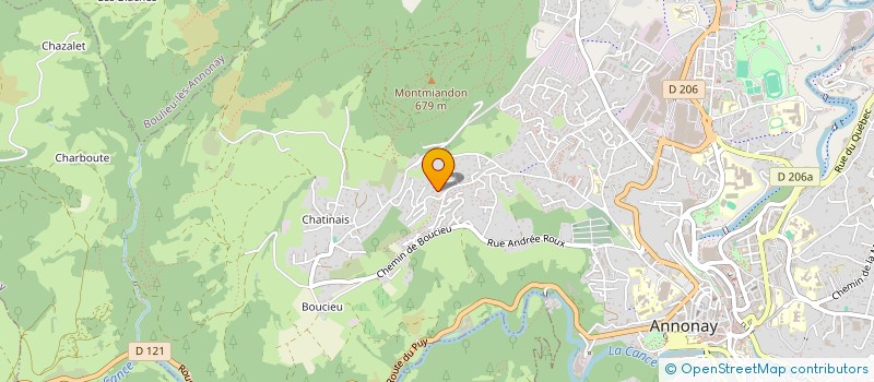 localisation de l'entreprise SCI ECO CANCE à ANNONAY