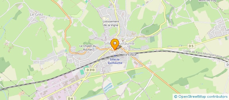 localisation de l'entreprise SCI ECO HABITAT  SILLE-LE-GUILLAUME