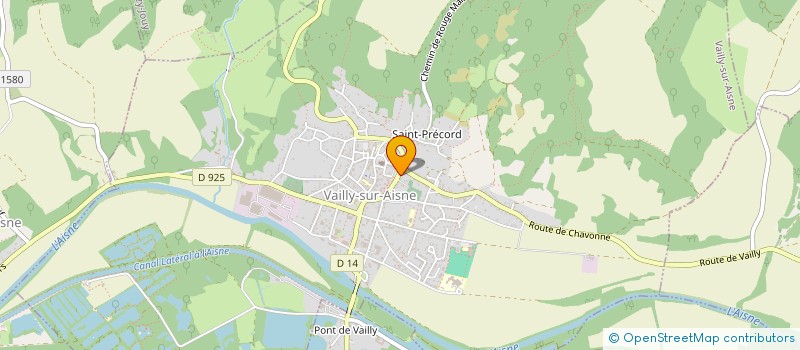 localisation de l'entreprise SCI ECO-LOGIQUE  VAILLY-SUR-AISNE