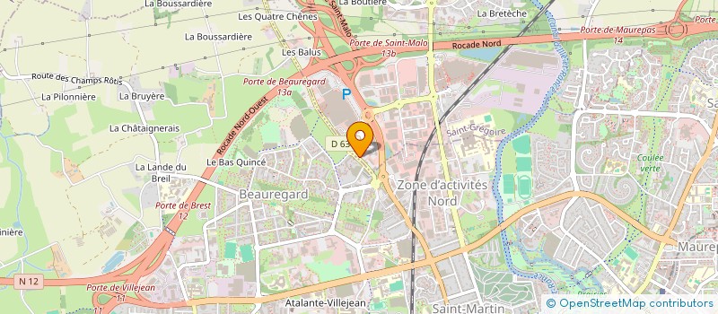 localisation de l'entreprise SCI ECO MALO  SAINT-GREGOIRE