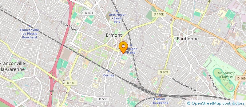 localisation de l'entreprise SCI ECOBATI à ERMONT