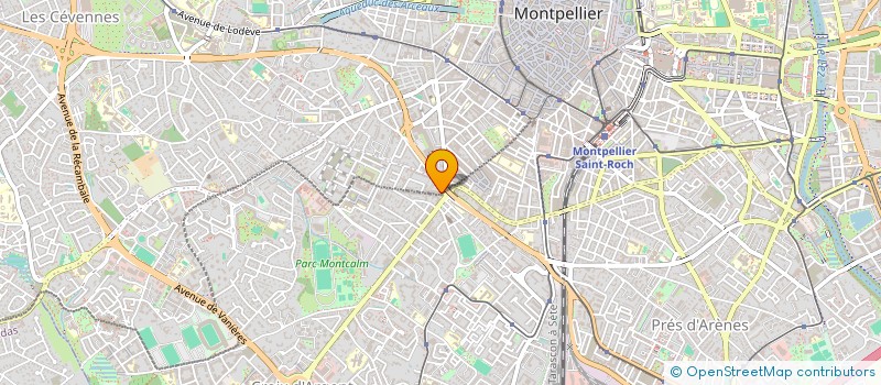 localisation de l'entreprise SCI ECOFAM à MONTPELLIER