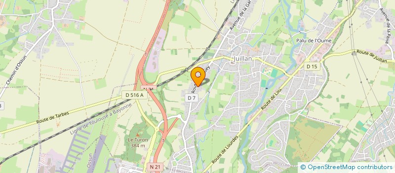 localisation de l'entreprise SCI ECOHABITAT  JUILLAN