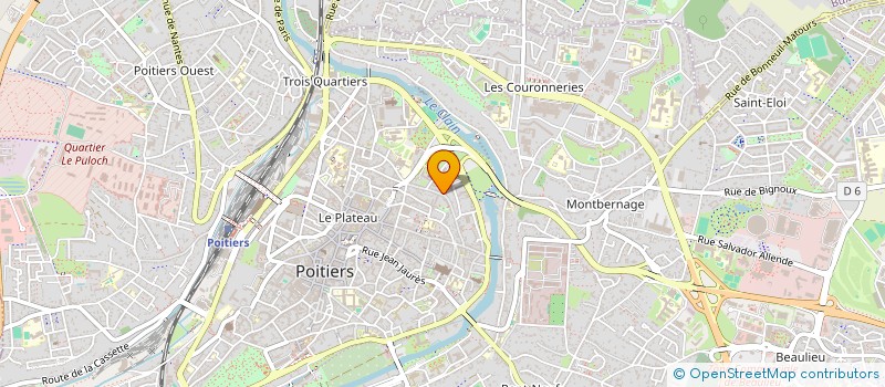 localisation de l'entreprise SCI ECOLE DES AVOCATS DU CENTRE OUEST  POITIERS