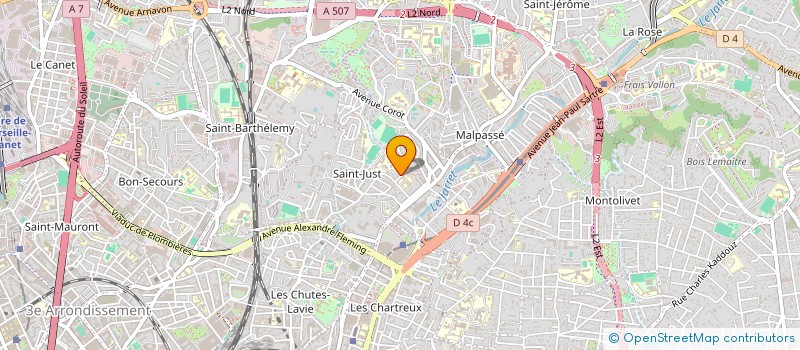 localisation de l'entreprise SCI ECOLE LACORDAIRE à MARSEILLE