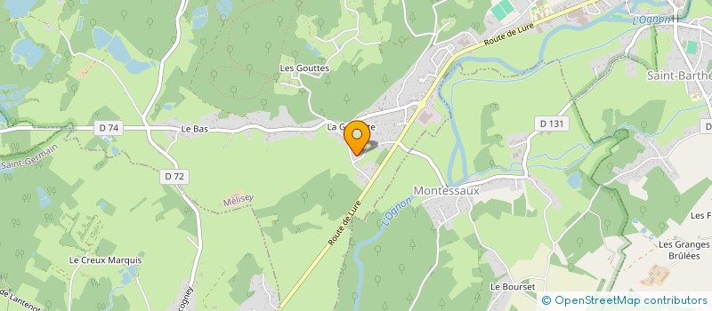 localisation de l'entreprise SCI ECOLES DE LA GOULOTTE  MELISEY