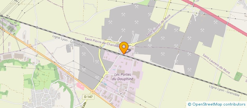 localisation de l'entreprise SCI ECOLIS  SAINT-PIERRE-DE-CHANDIEU