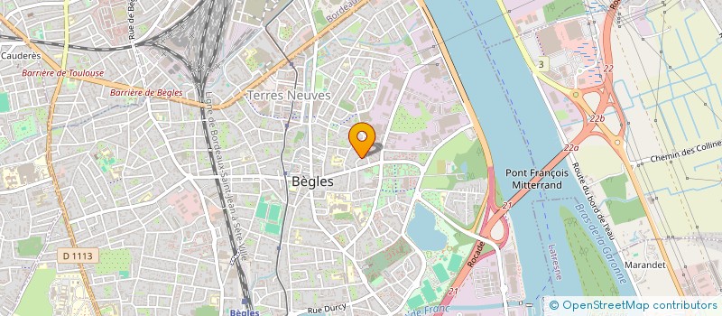 localisation de l'entreprise SCI ECOLOGIA  PESSAC