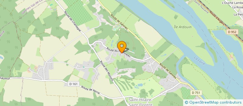 localisation de l'entreprise SCI ECOLOIRE  SAUMUR