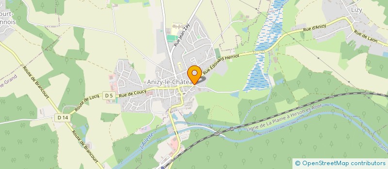 localisation de l'entreprise SCI ECONIA à ANIZY-LE-GRAND