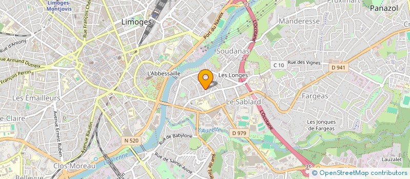 localisation de l'entreprise SCI ECOPAT 3 à LIMOGES