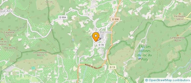 localisation de l'entreprise SCI ECORCHIN  LE BARROUX