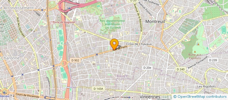 localisation de l'entreprise SCI ECOSIUM'EN à MONTREUIL