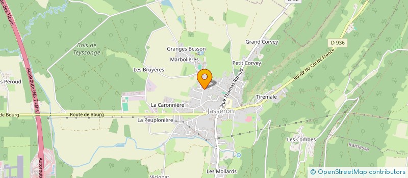 localisation de l'entreprise SCI ECOSPHERE  JASSERON