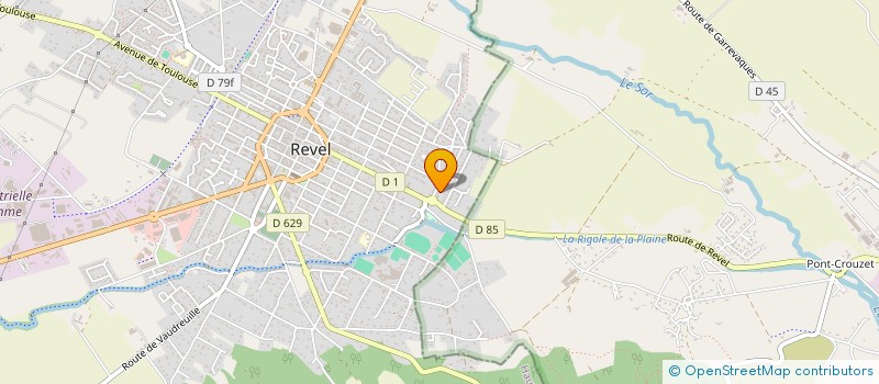 localisation de l'entreprise SCI ECOSYLVA  REVEL