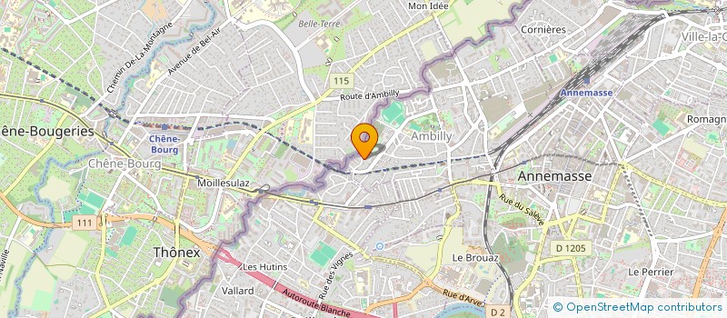 localisation de l'entreprise SCI ECOTEX  AMBILLY