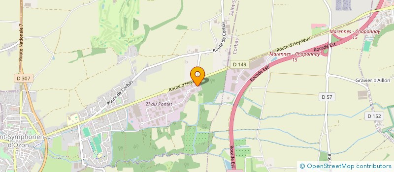 localisation de l'entreprise SCI ECOZON  SAINT-SYMPHORIEN-D'OZON