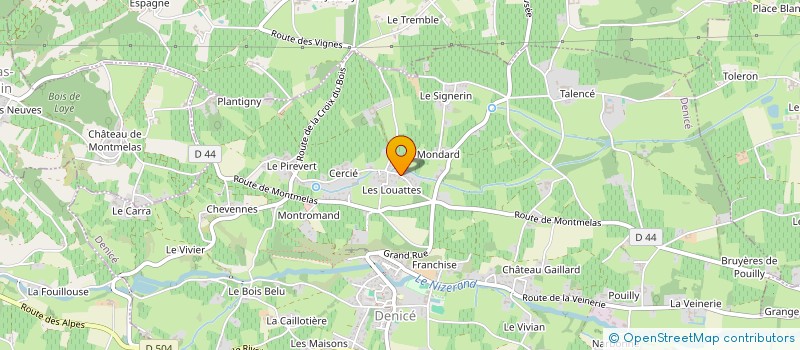 localisation de l'entreprise SCI ECPF DU MOLY  DENICE