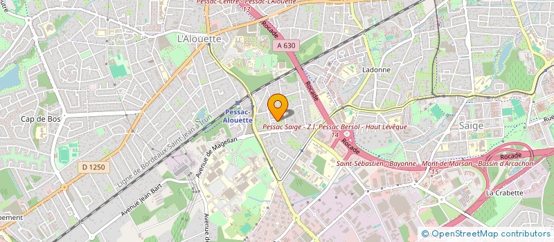 localisation de l'entreprise SCI ECRIN  PESSAC