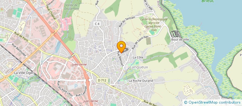 localisation de l'entreprise SCI ECRIN D'ARMOR  LANGUEUX