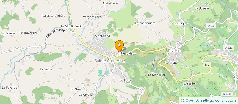 localisation de l'entreprise SCI ECRIN DES CIMES  SAINTE-CATHERINE