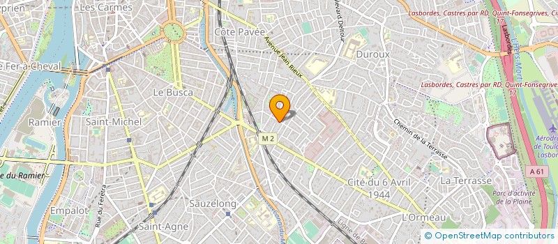 localisation de l'entreprise SCI ECS à TOULOUSE