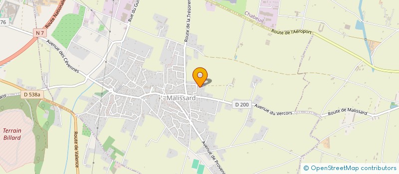 localisation de l'entreprise SCI ECSG  MALISSARD