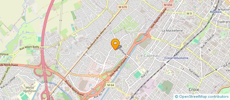 localisation de l'entreprise SCI ECSMGSG 1 à LILLE