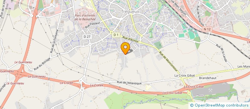 localisation de l'entreprise SCI ECUME DES MERS  TREGUEUX