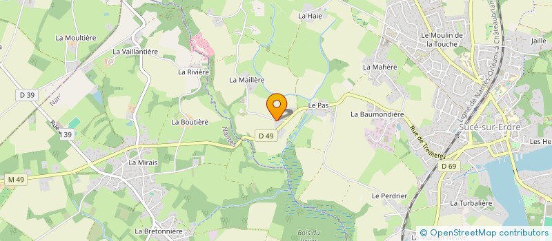 localisation de l'entreprise SCI ECUREUIL  SUCE-SUR-ERDRE