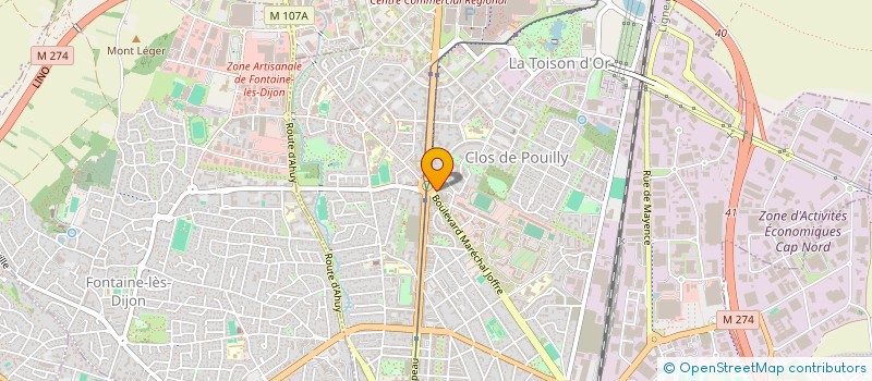localisation de l'entreprise SCI ECUREUIL DE BOURGOGNE à DIJON