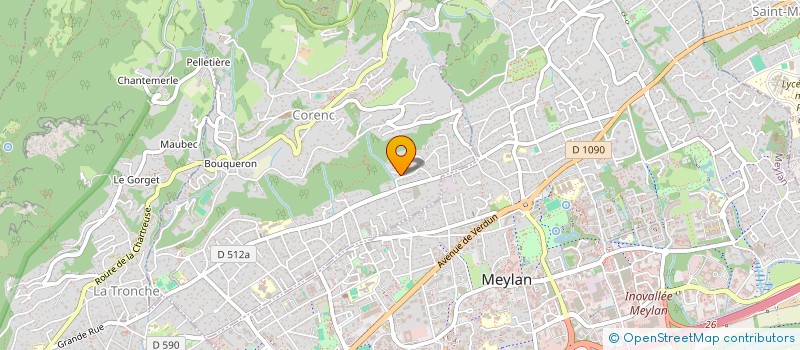 localisation de l'entreprise SCI ECUREUILS  CORENC