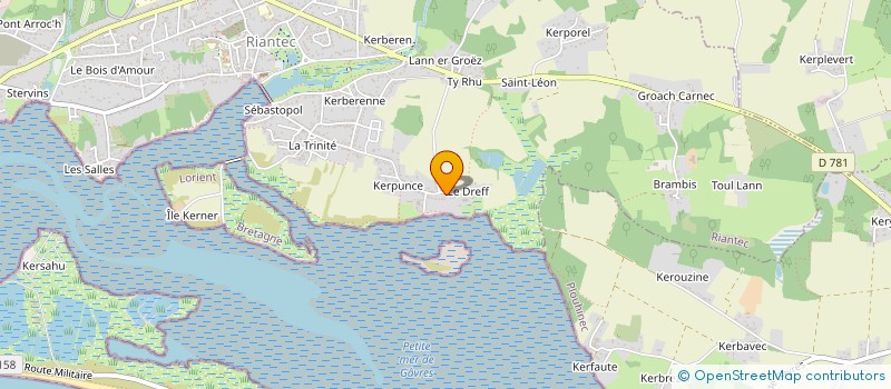 localisation de l'entreprise SCI ECURIE D'EVEL-LYS  RIANTEC