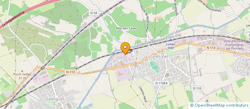 localisation de l'entreprise SCI ECURIES BOIS DE REDIER  LUNEL-VIEL