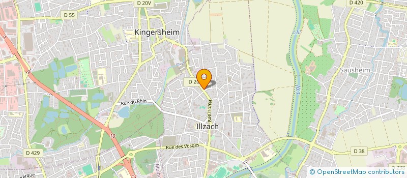localisation de l'entreprise SCI ECUWITT  ILLZACH