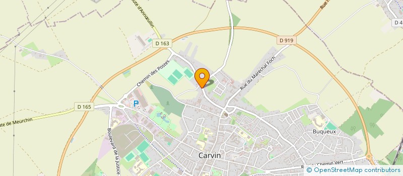 localisation de l'entreprise SCI ECV - PARAMED  CARVIN