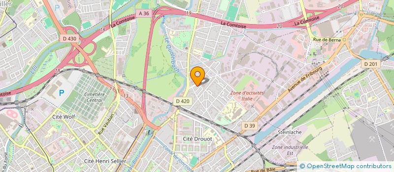 localisation de l'entreprise SCI ED  ILLZACH