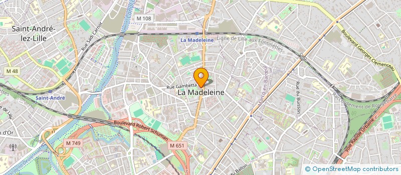 localisation de l'entreprise SCI ED ET CD à LA MADELEINE