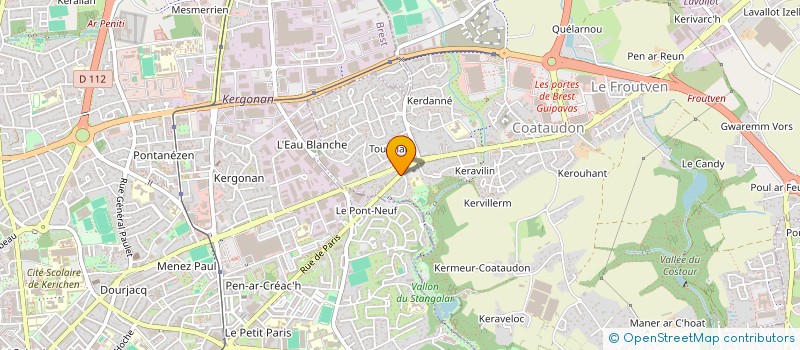 localisation de l'entreprise SCI ED LO  GUIPAVAS