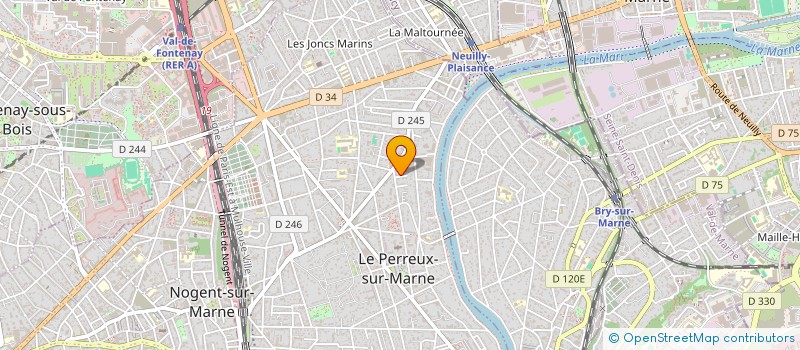 localisation de l'entreprise SCI ED SD 68 70  LE PERREUX-SUR-MARNE