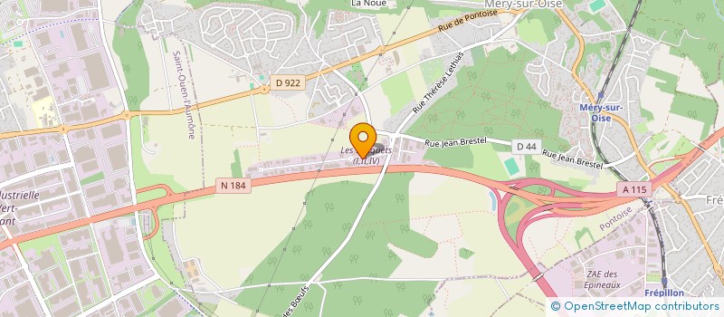 localisation de l'entreprise SCI EDA  MERY-SUR-OISE