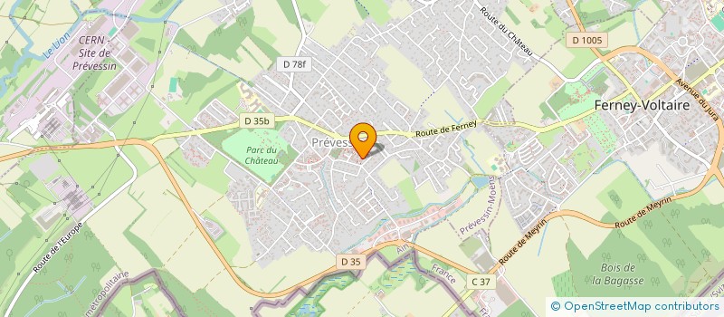 localisation de l'entreprise SCI EDA à PREVESSIN-MOENS