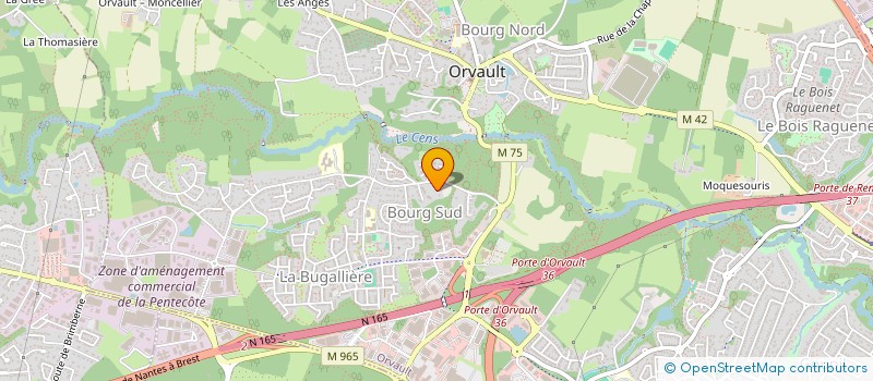 localisation de l'entreprise SCI EDARCOLE à ORVAULT