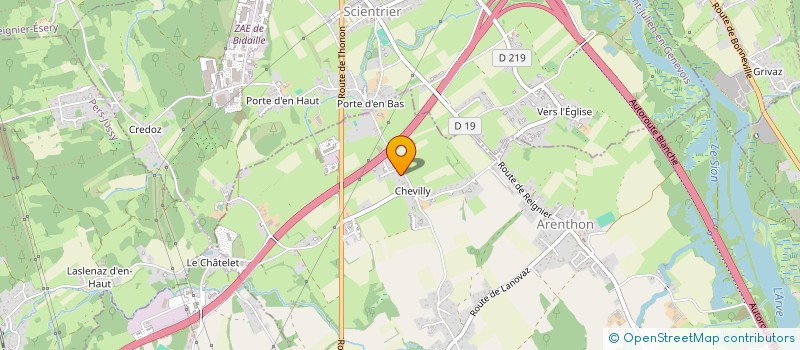 localisation de l'entreprise SCI EDAUMACA  ARENTHON