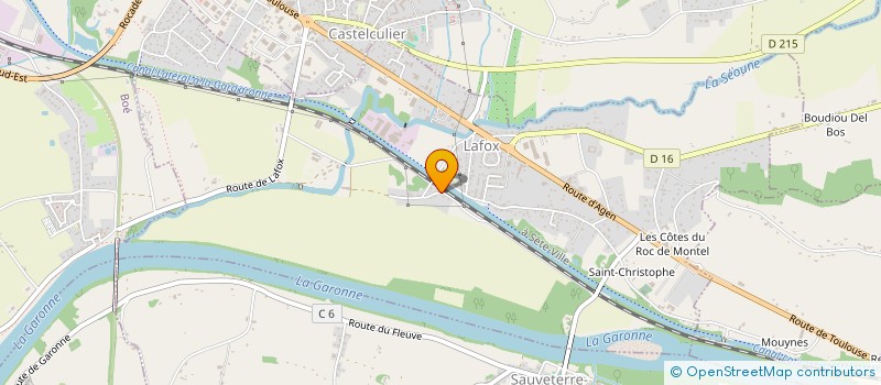 localisation de l'entreprise SCI EDC  LAFOX