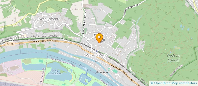 localisation de l'entreprise SCI EDC  VAUX-SUR-SEINE