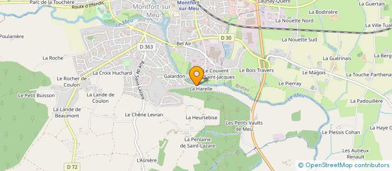 localisation de l'entreprise SCI EDCOCE  MONTFORT-SUR-MEU