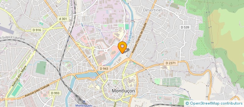 localisation de l'entreprise SCI EDDEL à MONTLUCON