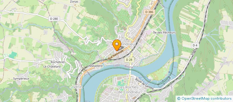 localisation de l'entreprise SCI EDDIE ET MARC  CONDRIEU